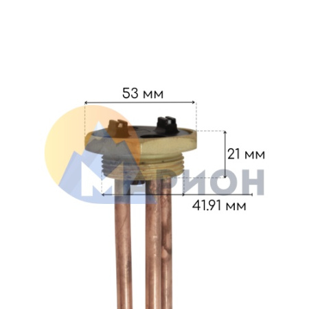 Нагревательный элемент RDT G1-1/4, L280, под анод M6, 2500Вт 230В